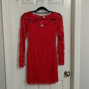H&M long sleeve lace dress